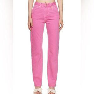 Jacquemus pink denim “Le de Nîmes Yelo”